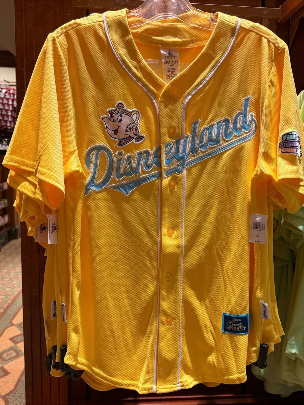 NWT Disney Parks Walt World 2026 Belle Baseball Jersey Beauty Beast